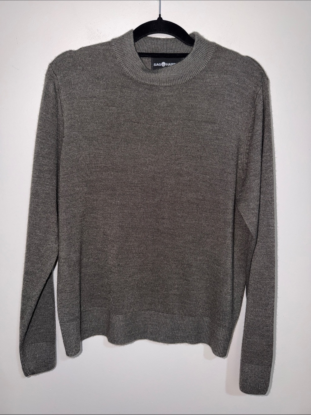 Sag Harbor Women's Gray Crewneck Sweater